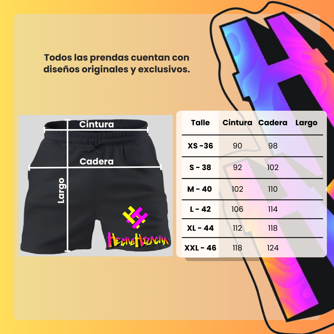 Tabla de tallas Shorts y Bermudas