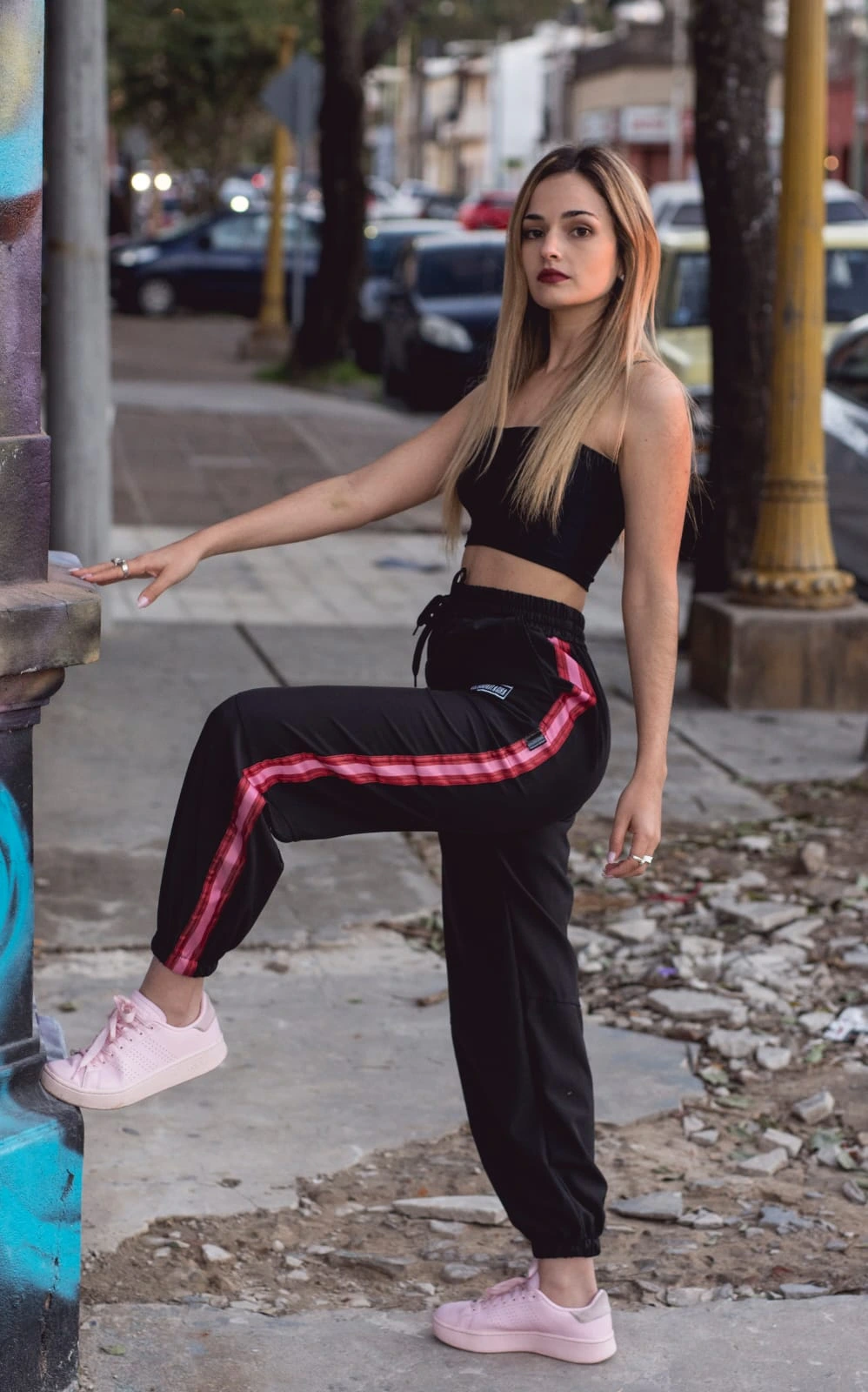 Pantalon Mulato coqueto (rojo y rosa)