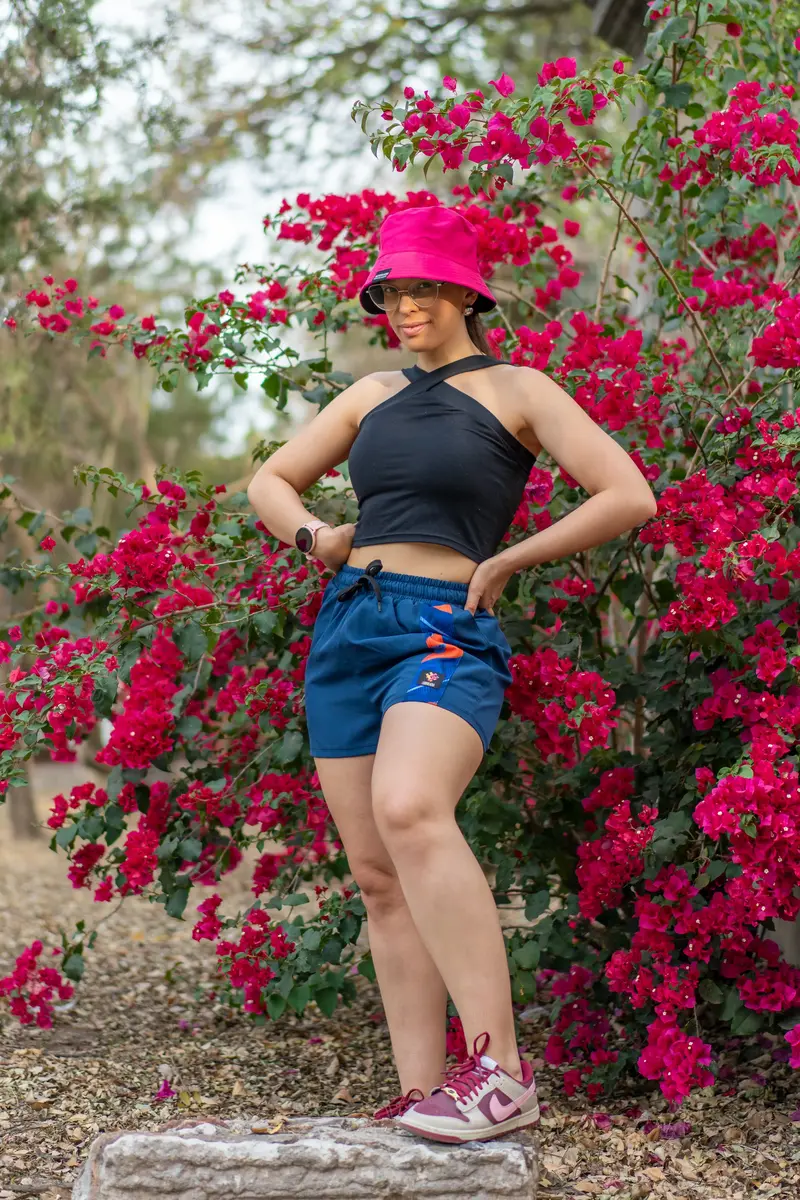 Short Linea Vertical (azul)